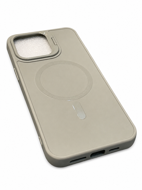 Premium MagSafe Magnetic Silicone iPhone Cover – Grey