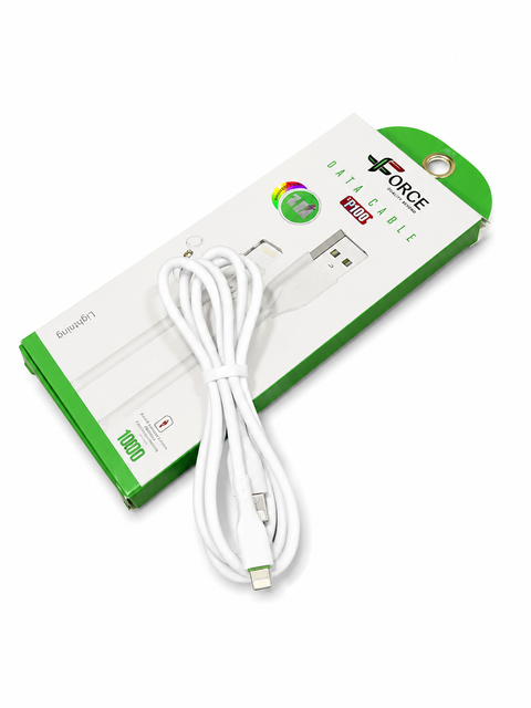 Force F004 Iphone Data Cable | Fast Charging USB to Lighting Cable | 1M Durable Braided Charging Cable For Iphone 11, 12, 13, 14, 15